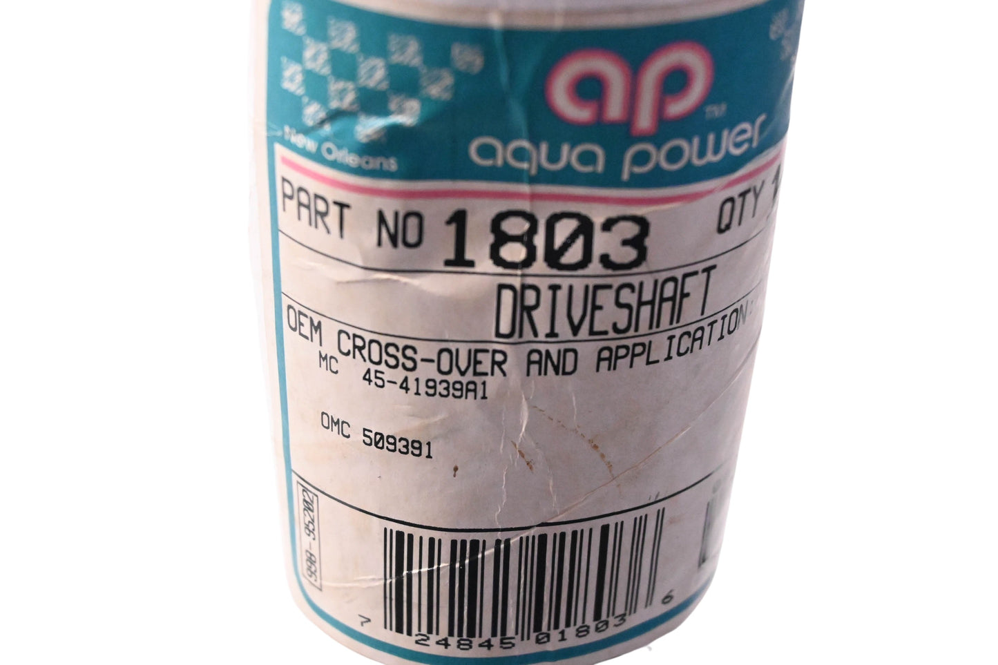 Aqua Power 1803, 509391 Driveshaft NOS