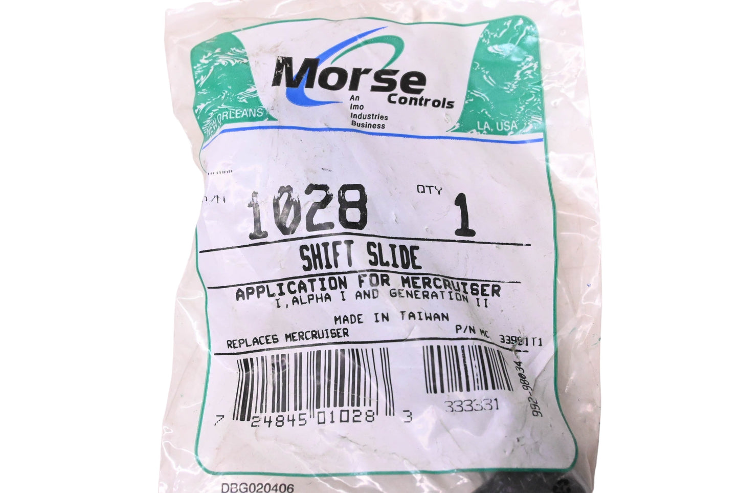 Morse Controls 1028, 33981T1 Shift Slide NOS