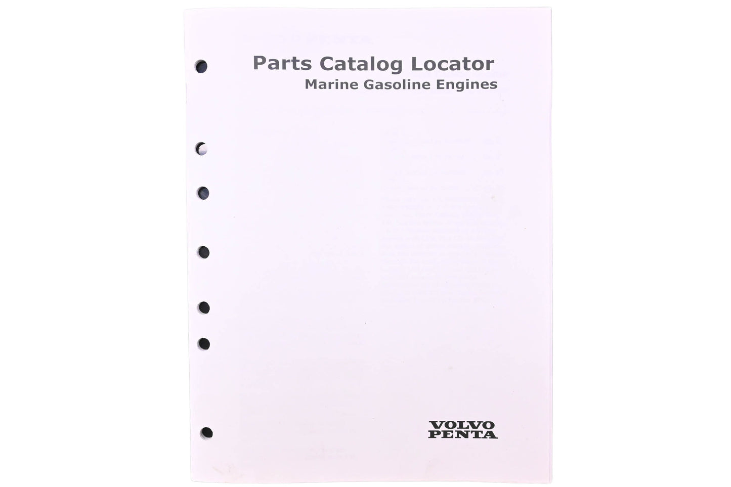 Volvo Penta 7744657 Parts Catalog Locator Manual NOS