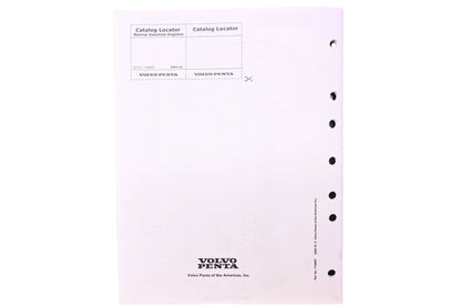 Volvo Penta 7744657 Parts Catalog Locator Manual NOS