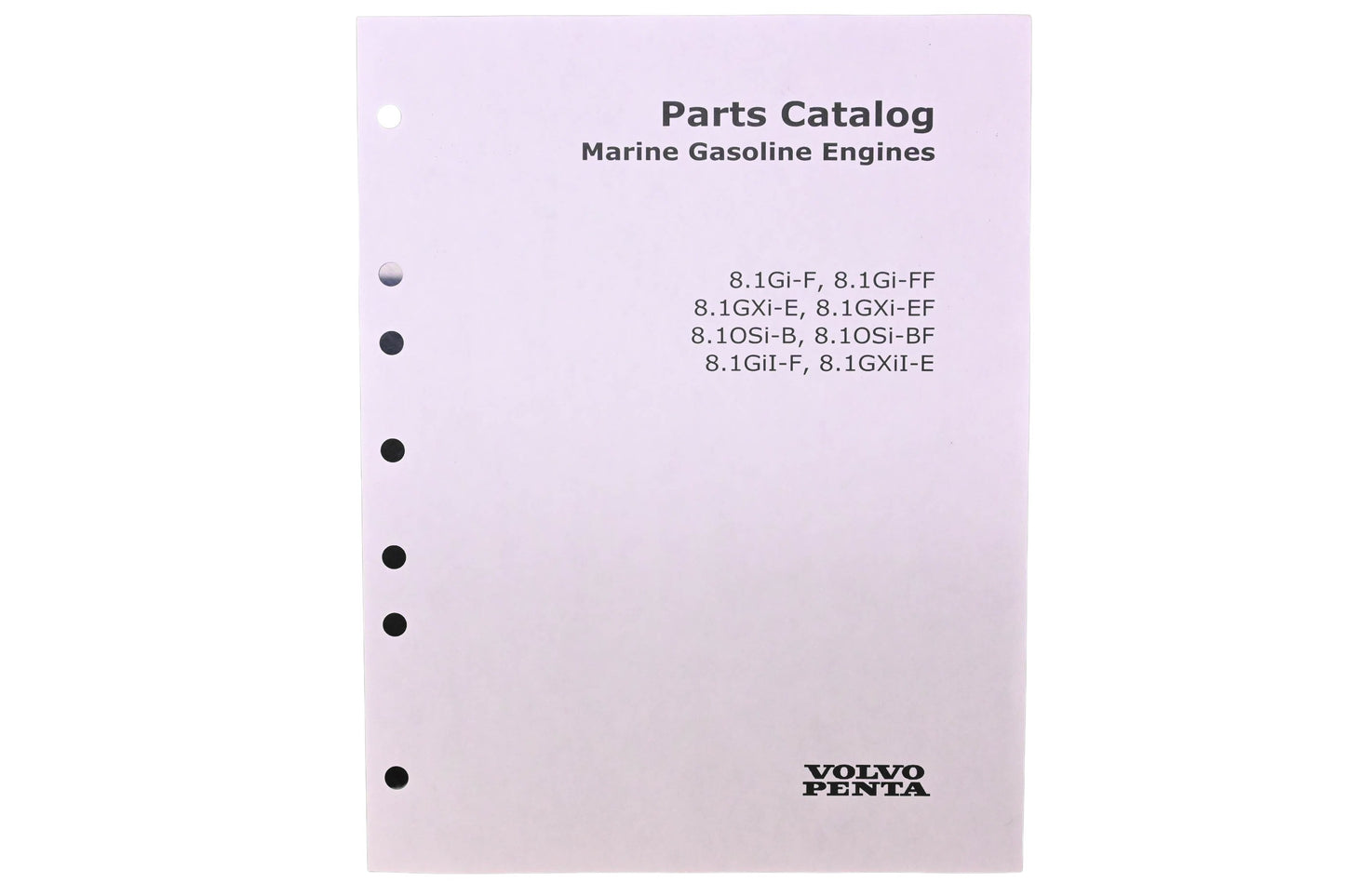 Volvo Penta 7744430 Marine Gasoline Engine Parts Catalog NOS