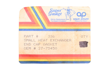 Aqua Power 336, 27-75450 Exchanger End Cap Gaskets Qty 2 NOS