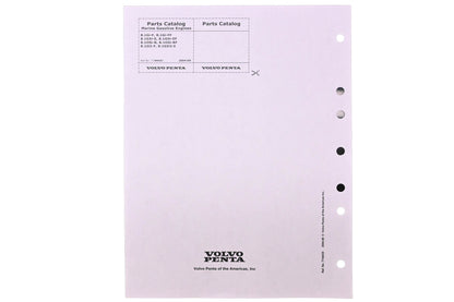 Volvo Penta 7744430 Marine Gasoline Engine Parts Catalog NOS