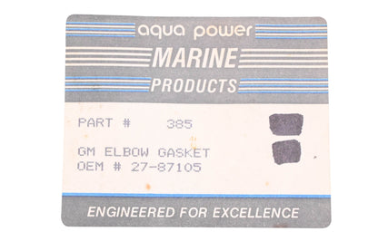 Aqua Power 385, 27-87105 Exhaust Elbow Gasket NOS