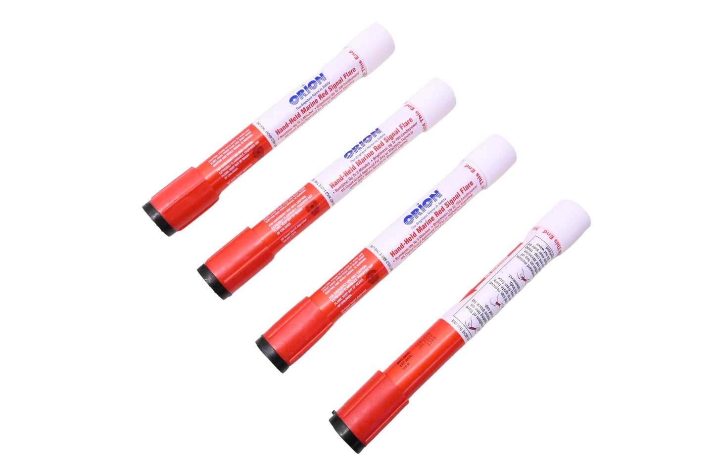 Orion 865 Handheld Red Flare 4-Pack NOS
