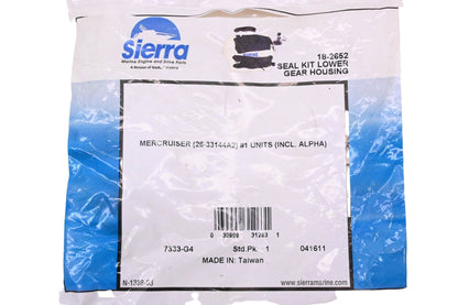 Sierra 18-2652 Lower Gear Housing Seal Kit NOS