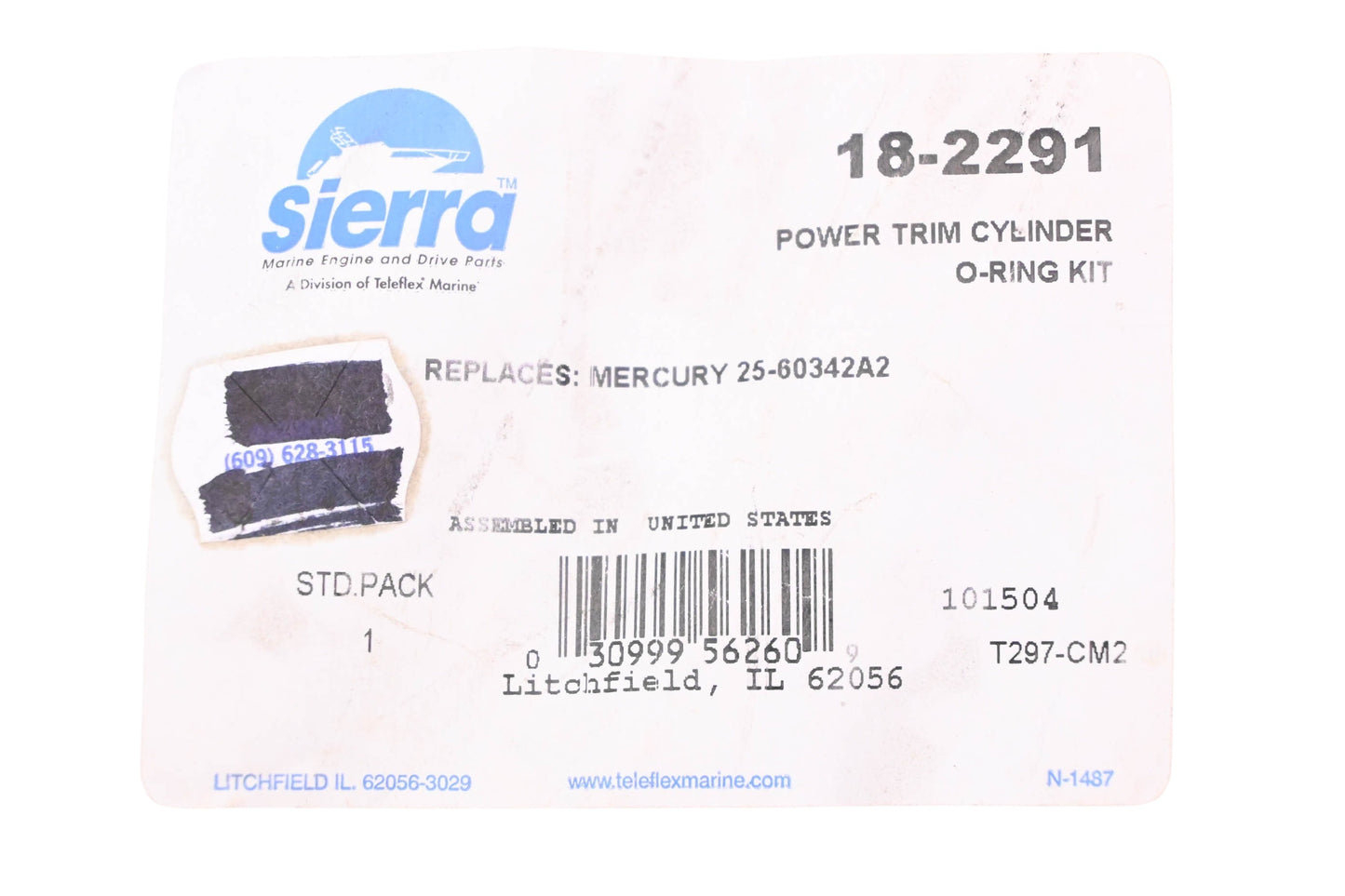 Sierra 18-2291 Power Trim Cylinder Kit NOS