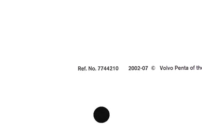 Volvo Penta 7744210 Gasoline Engine Parts Catalog NOS