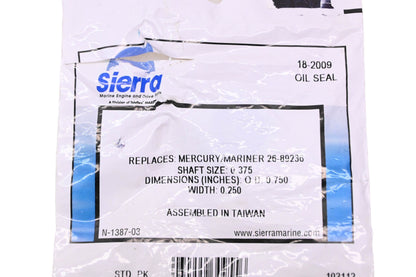 Sierra 18-2009 Oil Seal NOS