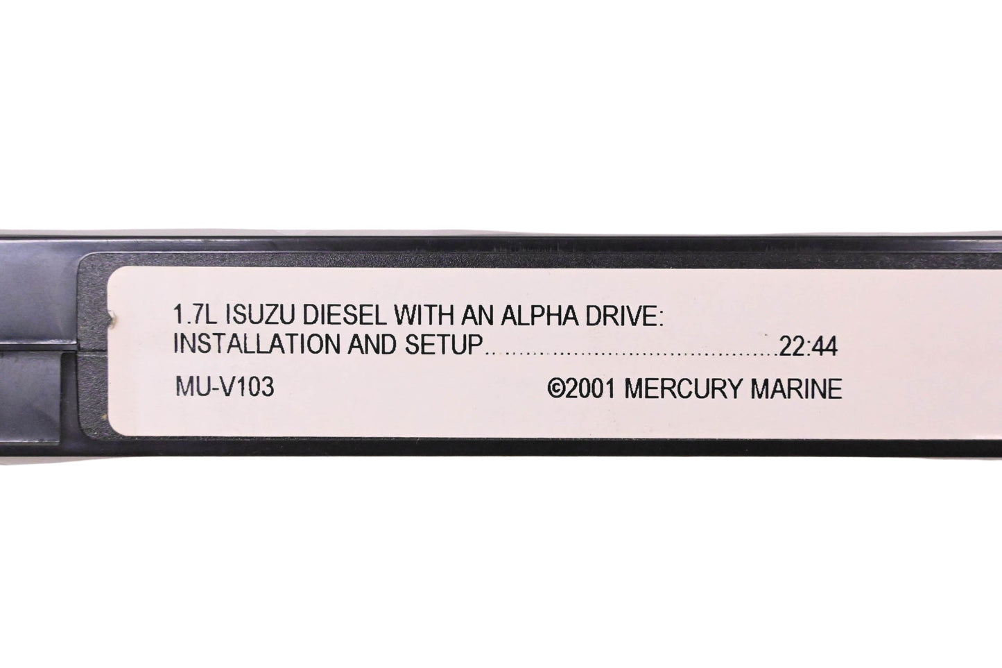 OEM Mercury MU-V103 1.7L Isuzu Diesel & an Alpha Drive VHS
