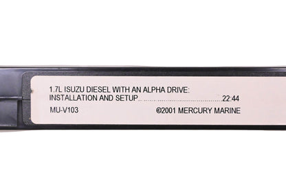 OEM Mercury MU-V103 1.7L Isuzu Diesel & an Alpha Drive VHS