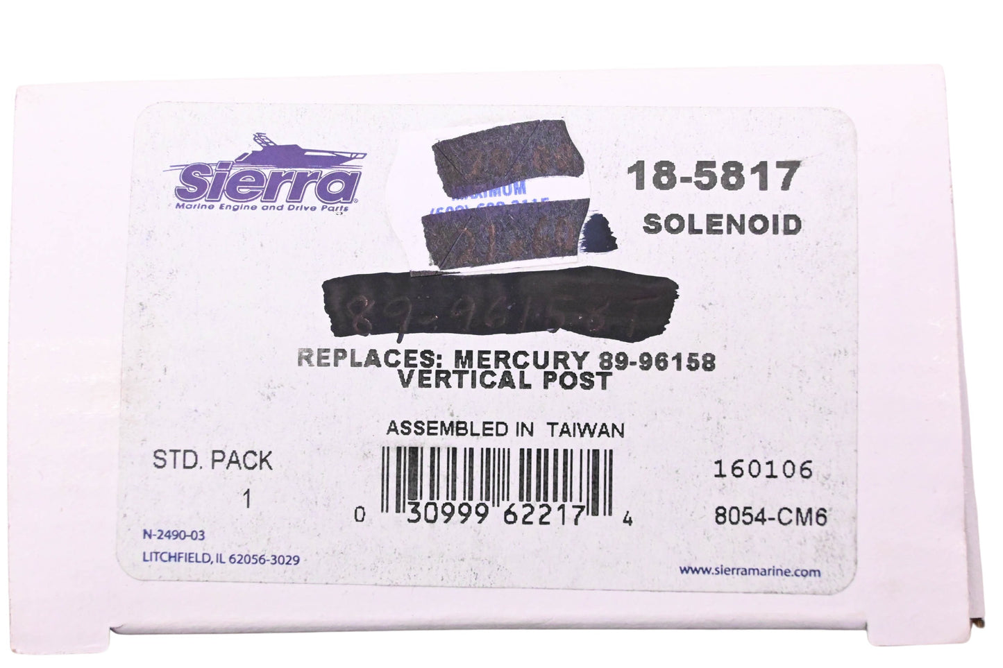 Sierra 18-5817 Solenoid Kit NOS