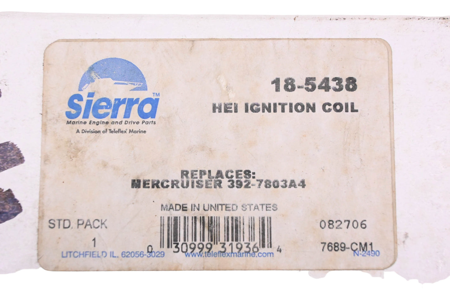 Sierra 18-5438 Ignition Coil NOS