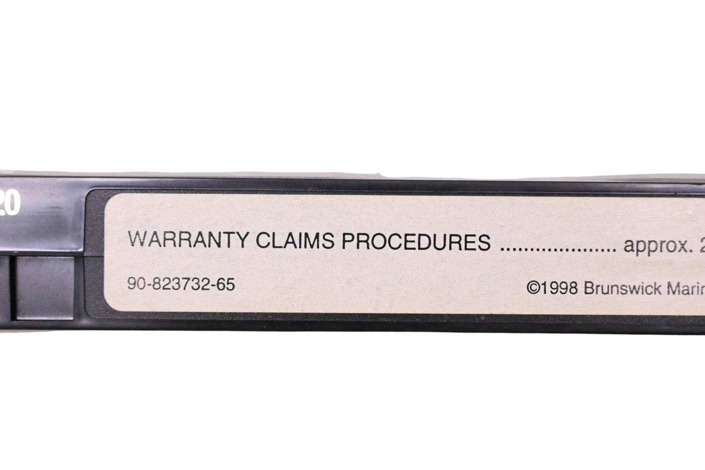 OEM Mercury 90-823732-65 Warranty Claims Procedures VHS
