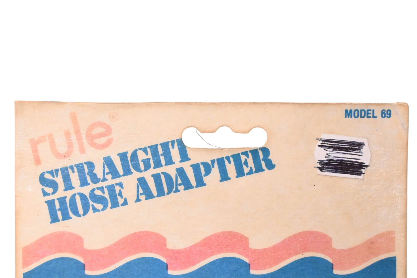 Rule Industries 69 Straight Hose Adapter NOS