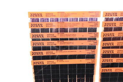 Volvo Penta 7796129-0 1998 Service Bulletin Microfiche Lot of 19 NOS