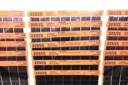Volvo Penta 7796129-0 1998 Service Bulletin Microfiche Lot of 19 NOS