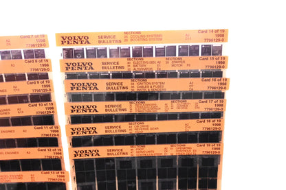 Volvo Penta 7796129-0 1998 Service Bulletin Microfiche Lot of 19 NOS