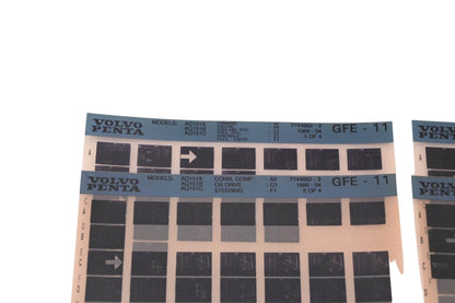 Volvo Penta 7744662-3 1989 Parts Catalog Microfiche Lot of 4 NOS