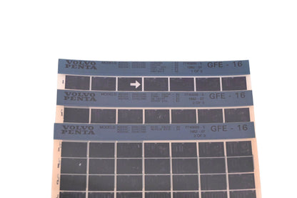 Volvo Penta 7740899-5 1982 Parts Catalog Microfiche Lot of 3 NOS