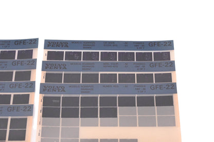 Volvo Penta 7744022-0 1987 Parts Catalog Microfiche Lot of 7 NOS