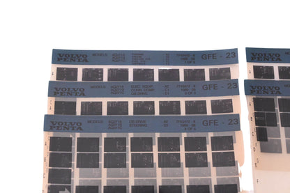 Volvo Penta 7743472-8 1989 Parts of Catalog Microfiche Lot of 5 NOS