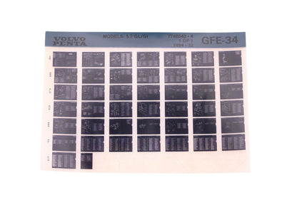Volvo Penta 7748042-4 1994 Parts Catalog Microfiche NOS