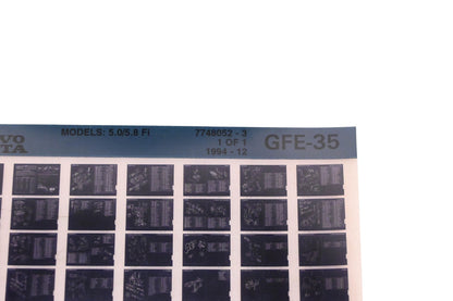 Volvo Penta 7748052-3 1994 Parts Catalog Microfiche NOS
