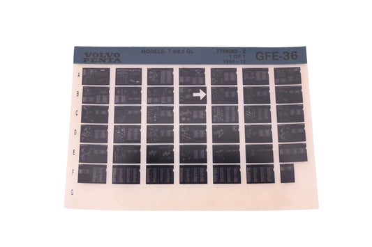 Volvo Penta 7748062-2 1994 Parts Catalog Microfiche NOS