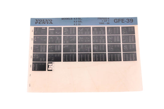 Volvo Penta 7797022-6 1995 Parts Catalog Microfiche NOS