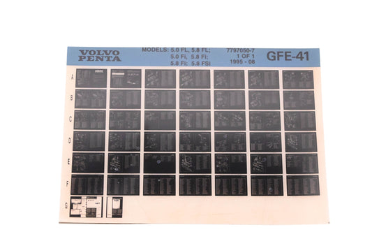 Volvo Penta 7797050-7 1995 Parts Catalog Microfiche NOS