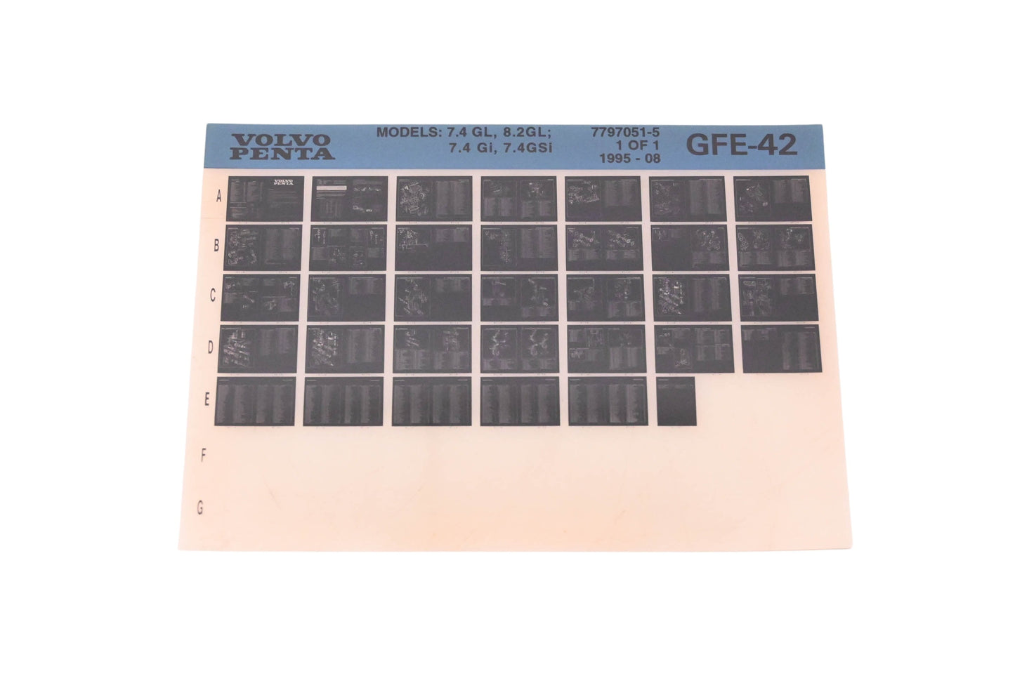 Volvo Penta 7797051-5 1995 Parts Catalog Microfiche NOS