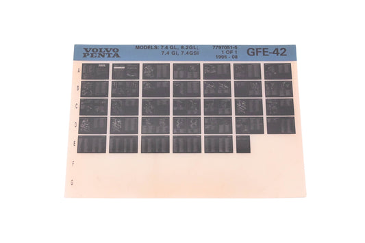 Volvo Penta 7797051-5 1995 Parts Catalog Microfiche NOS