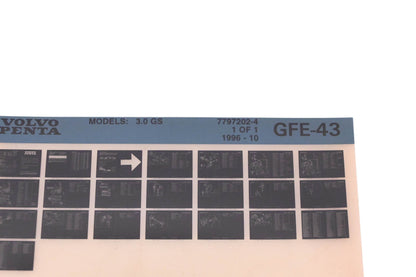 Volvo Penta 7797202-4 1996 Parts Catalog Microfiche NOS