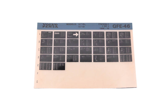 Volvo Penta 7797232-1 1996 Parts Catalog Microfiche NOS