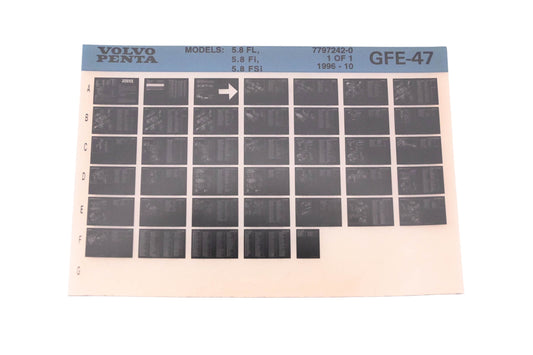 Volvo Penta 7797242-0 1996 Parts Catalog Microfiche NOS