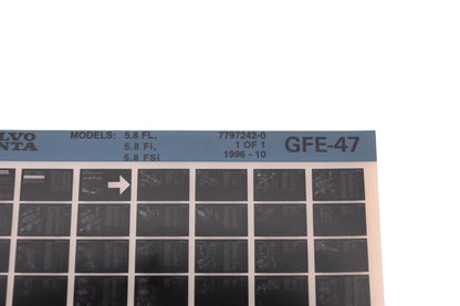Volvo Penta 7797242-0 1996 Parts Catalog Microfiche NOS