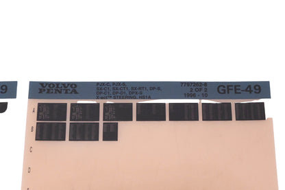 Volvo Penta 7797262-8 1996 Parts Catalog Microfiche Lot of 2 NOS