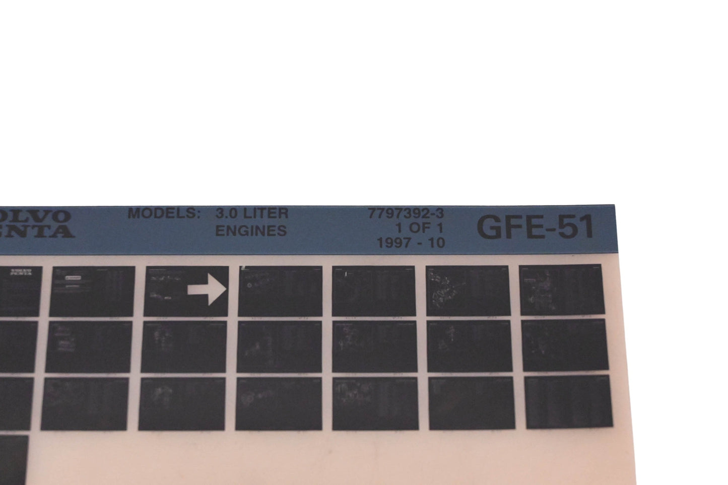 Volvo Penta 7797392-3 1997 Parts Catalog Microfiche NOS