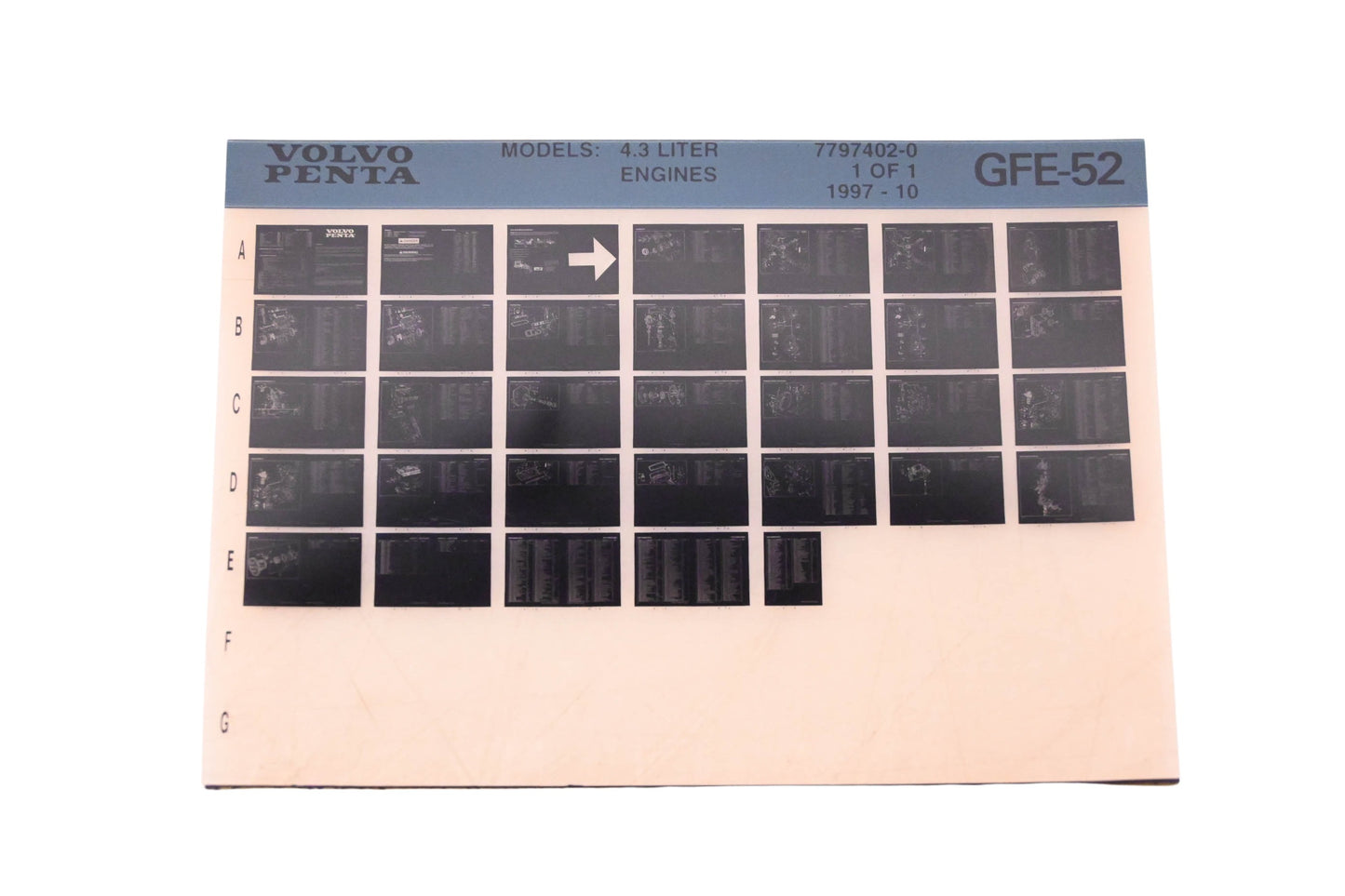Volvo Penta 7797402-0 1997 Parts Catalog Microfiche NOS