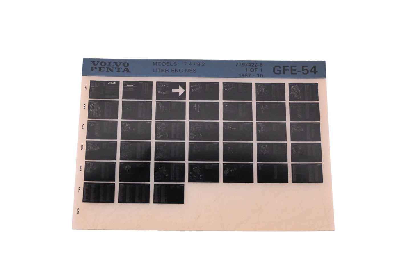 Volvo Penta 7797422-8 1997 Parts Catalog Microfiche NOS