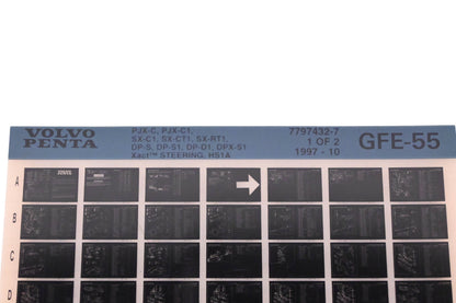 Volvo Penta 7797432-7 1997 Parts Catalog Microfiche Lot of 2 NOS