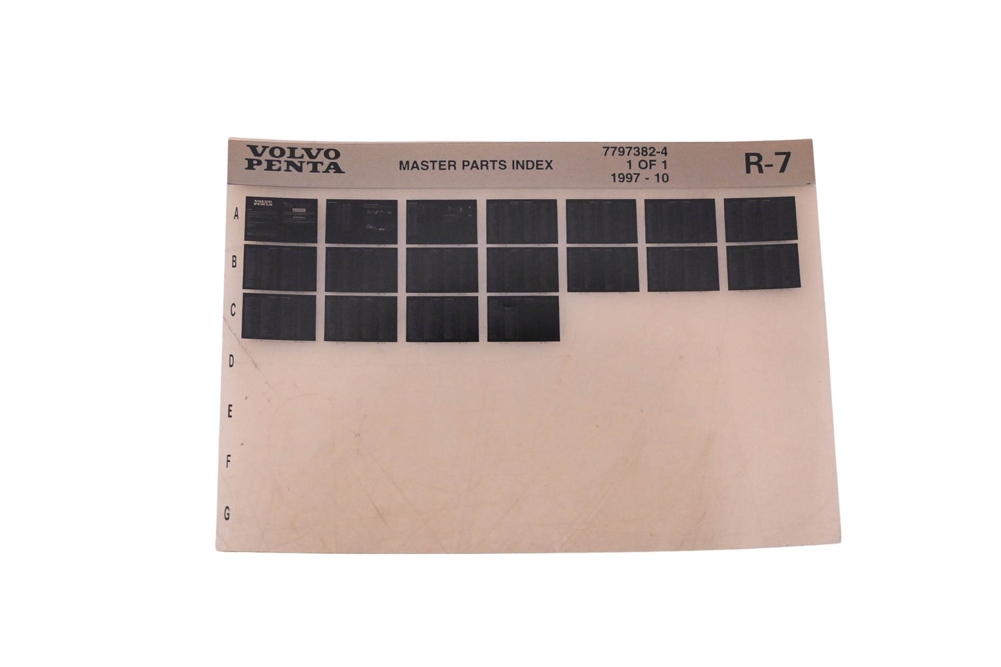Volvo Penta 7797382-4 1997 Master Parts Index Microfiche NOS