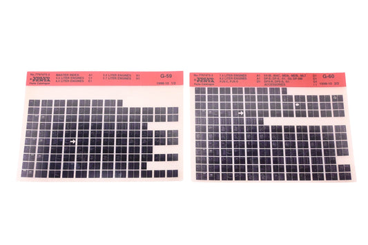 Volvo Penta 7797473-3 1998 Parts Catalog Microfiche Lot of 2 NOS
