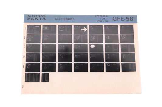 Volvo Penta 7797442-6 1997 Accessories Microfiche NOS