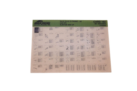 Mercruiser DP024-41 2002 D4.2L E.H.O. D-Tronic Parts Catalog Microfiche