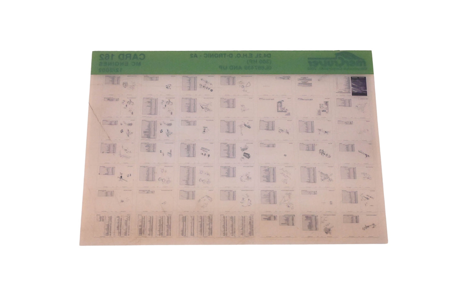 Mercruiser DP024-41 2002 D4.2L E.H.O. D-Tronic Parts Catalog Microfiche