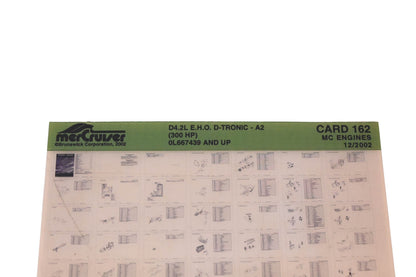Mercruiser DP024-41 2002 D4.2L E.H.O. D-Tronic Parts Catalog Microfiche