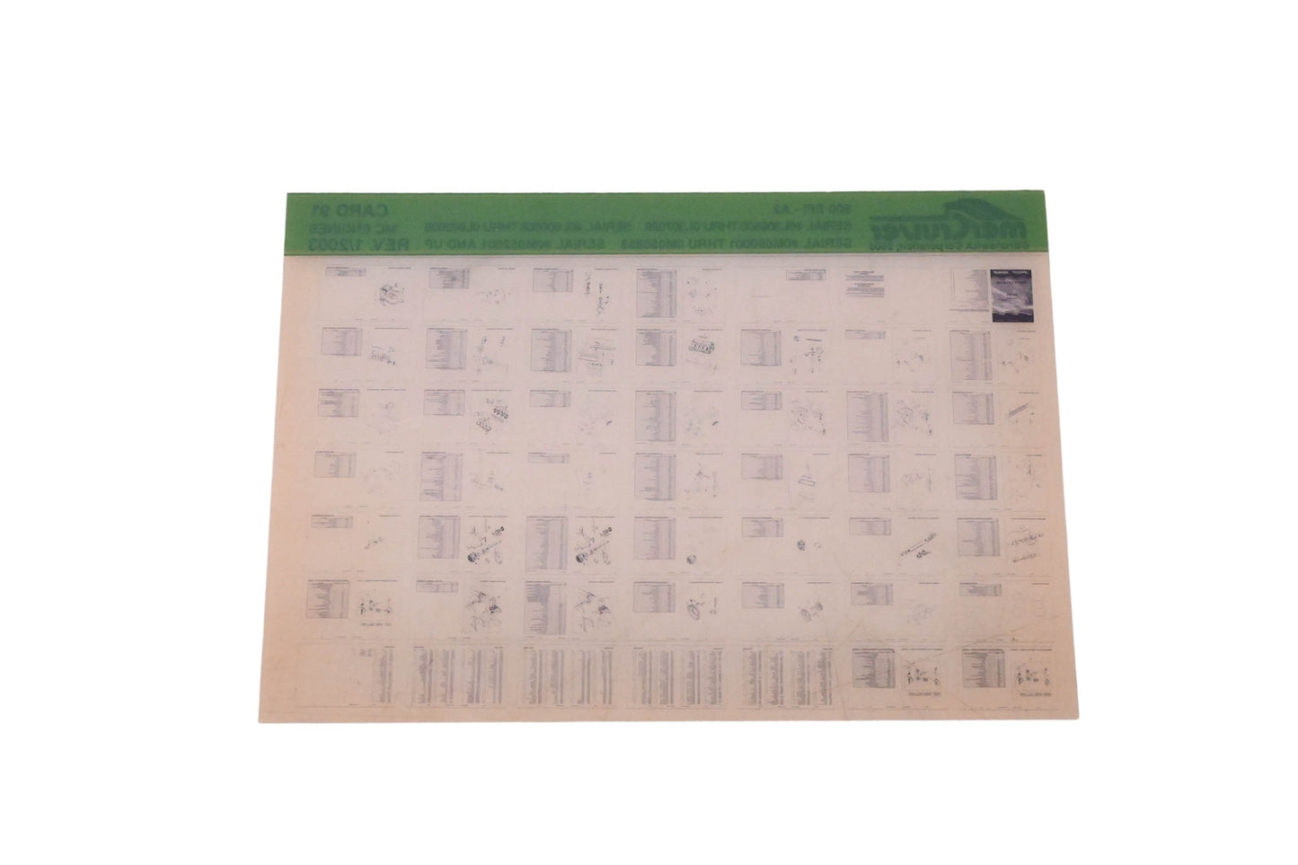 Mercruiser DP024-42 2003 500 EFI Parts Catalog Microfiche