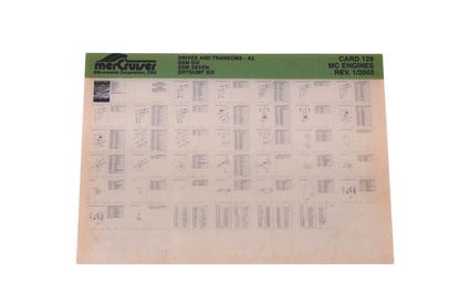 Mercruiser DP024-44 2003 Drives & Transoms Parts Catalog Microfiche